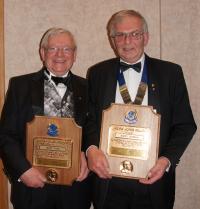 Melvin Jones Award Winners, Geoff Foan (Left) and Barry Germain